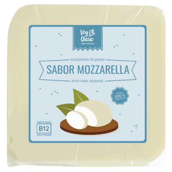 Queso sabor Mozzarella Bloque (200g) - Plant Good