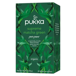 Té Orgánico Energizante Supreme Matcha Green (20 bolsitas) - Pukka