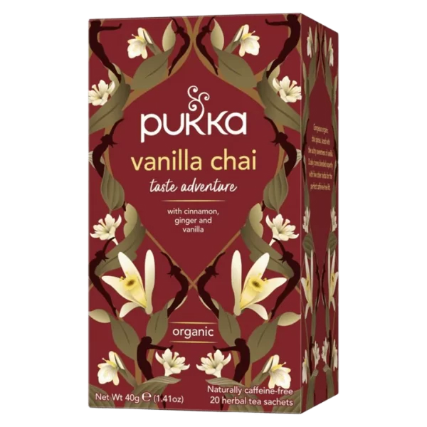Infusión Orgánica Vainilla Chai (20 bolsitas) - Pukka
