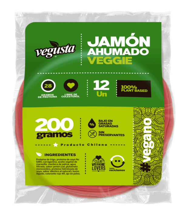 Jamón Ahumado Veggie - Vegusta (12 láminas)