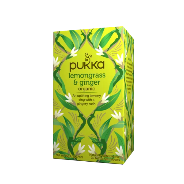 Té Orgánico Inmunidad Lemongrass & Ginger (20 bolsitas) - Pukka