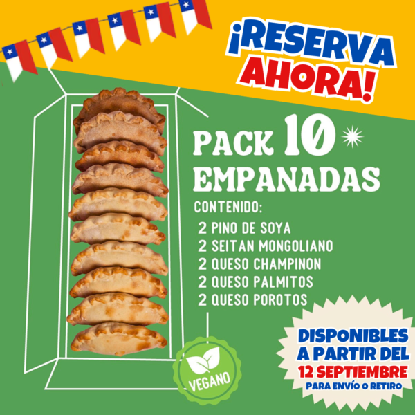 Pack Empanadas Veganas (10 unidades) - Mis Amigos Veganos