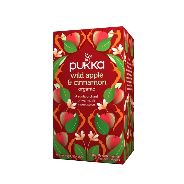 Té Orgánico Wild Apple & Cinnamon (20 bolsitas) - Pukka