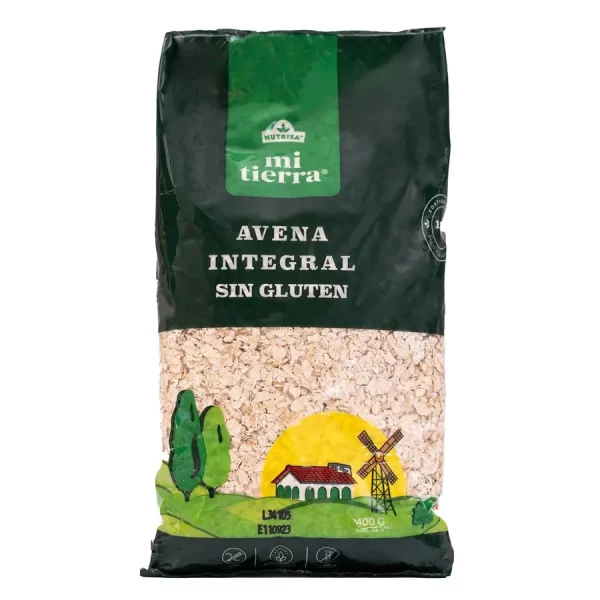 Avena Integral Sin Gluten (400g) - Mi Tierra