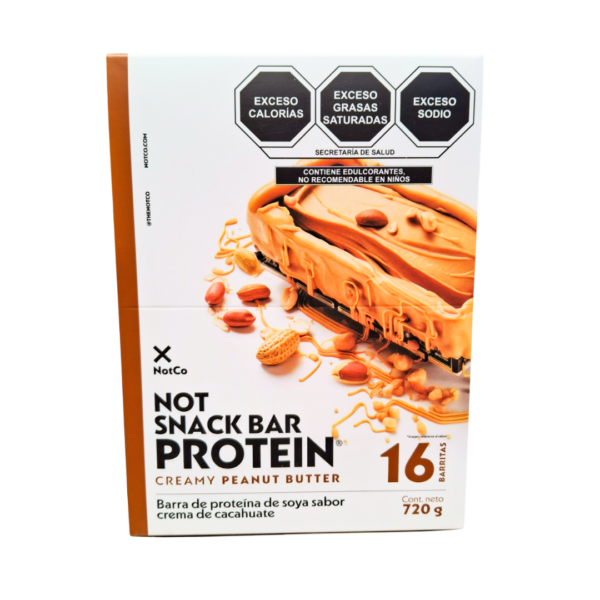 Not Snack Bar Protein Creamy Peanut Butter (16 barritas) - NotCo